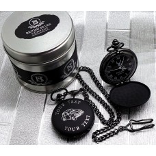 VW Beetle Matte Black Personalised Pocket Watch VW Beetle Matte Black Personalised Pocket Watch